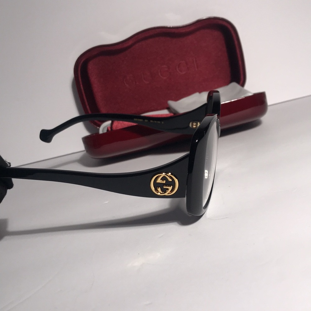 New Authentic Gucci GG1236o Black Women's Glasses - Picture 11 of 13